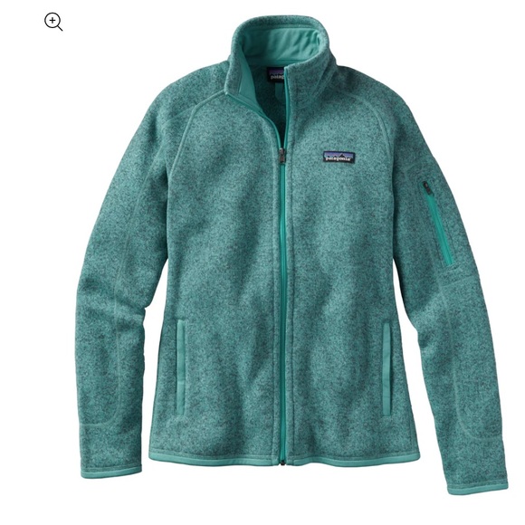 EUC Patagonia Better Sweater Fleece Full Zip Jacket Teal Blue Women's Size M - Picture 1 of 9